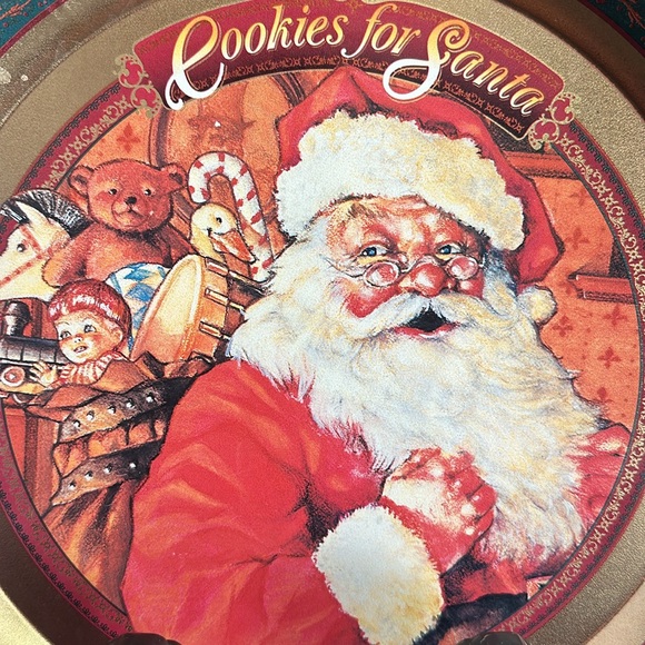 Cookies For Santa Vintage Tray - Picture 2 of 5